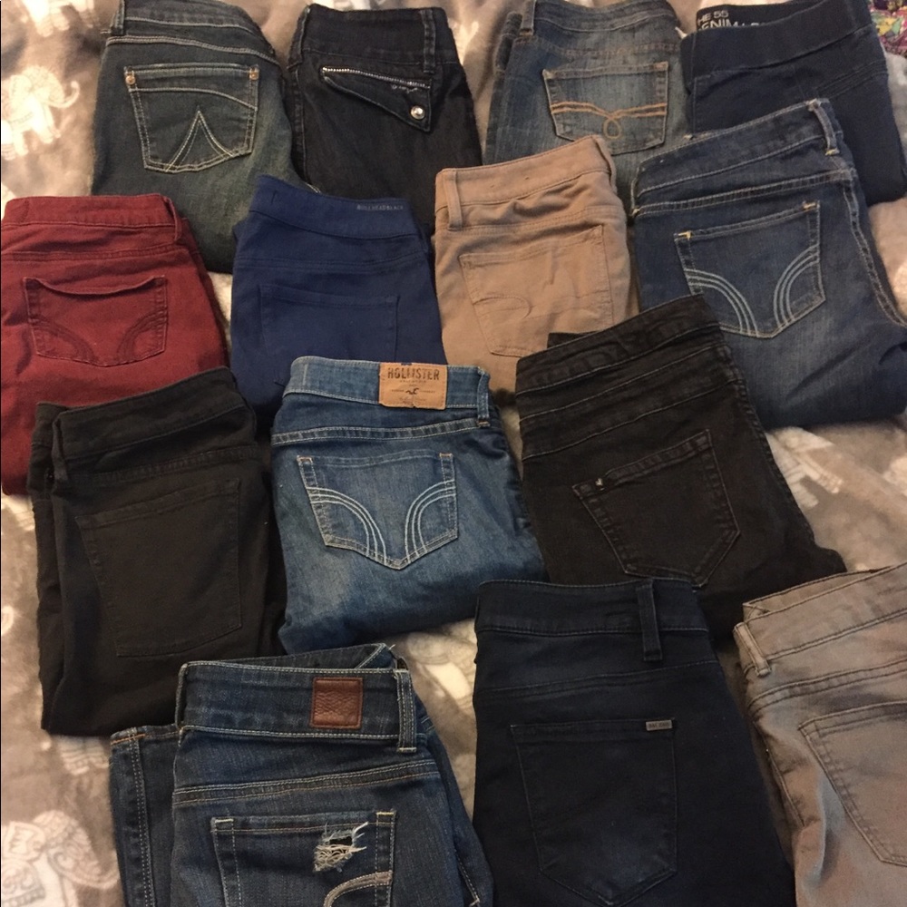 American eagle max jeans Hollister bullhead